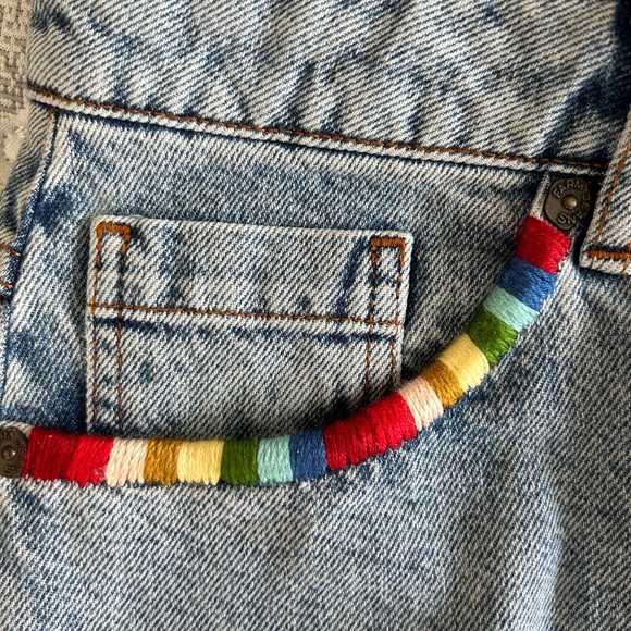 Farm Río for Anthropologie Embroidered Denim Skirt - Picture 12 of 14